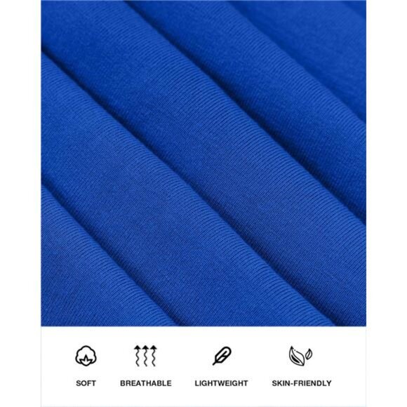 Women's Ruched Maxi Dress Elegant Blue - Picture 6 of 6